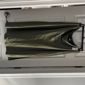 Old Navy Olive Green Midi Skirt